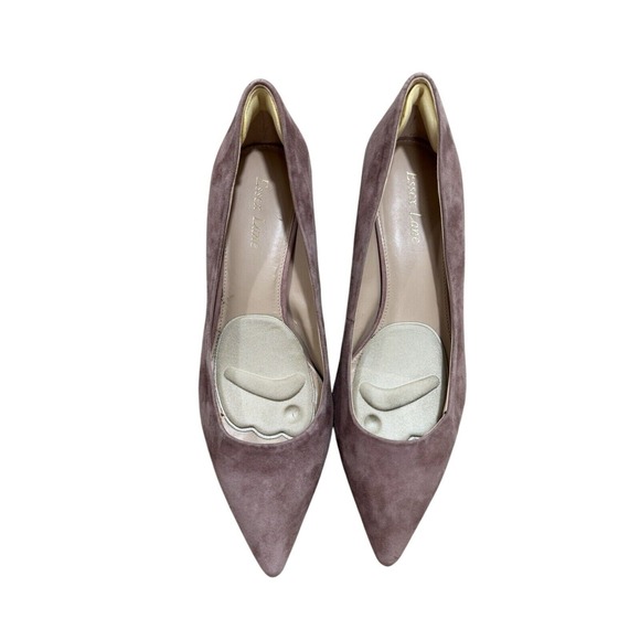 Essex Lane Comfort Pumps 9.5 Pink Faux Suede Minimalist Dressy Kitten Heel Shoes - Picture 11 of 14